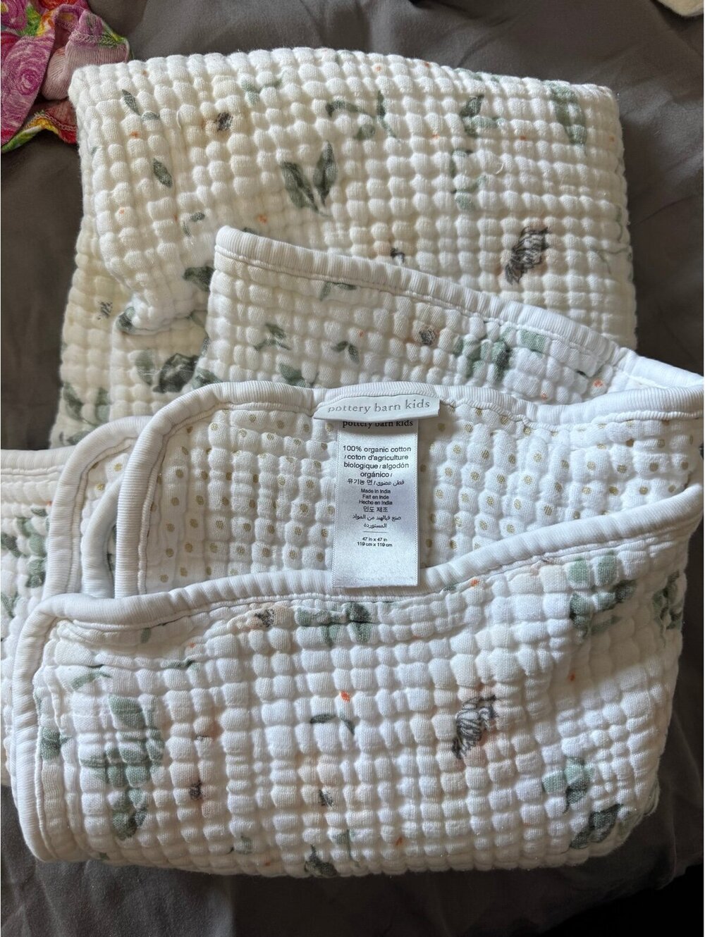 Pottery barn kids baby blanket gender neutral! 100% cotton! [COPY]